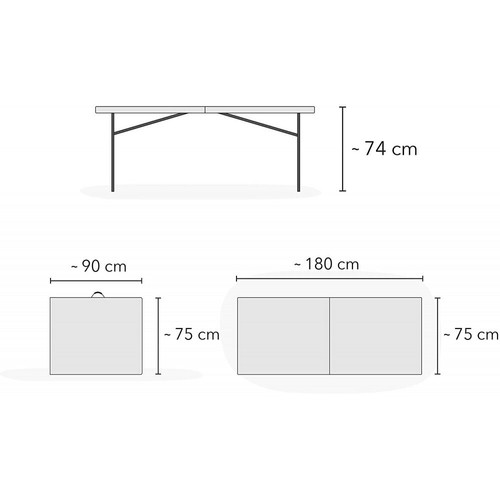 Table pliante portable silvera - pliante,