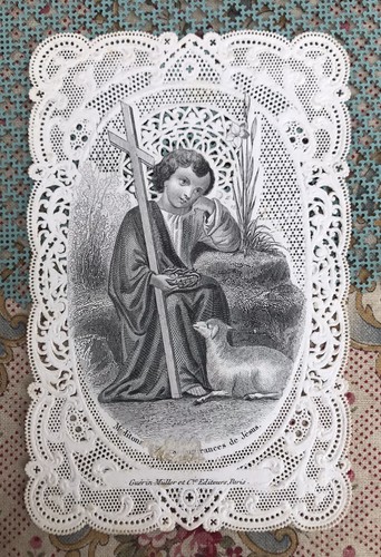Ancienne image pieuse canivet - ancienne,