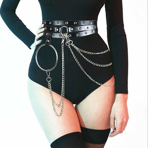 Simili cuir ceinture métal - cuir,