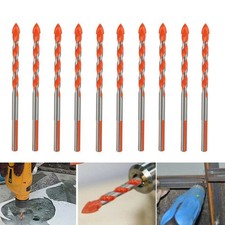 10 Pièces Foret Triangulaire Multifonctionnel Foret à Carrelage pour Perçage
