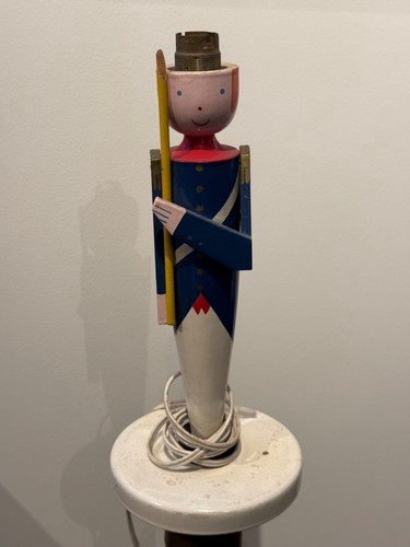 Lampe soldat bois empire - lampe,