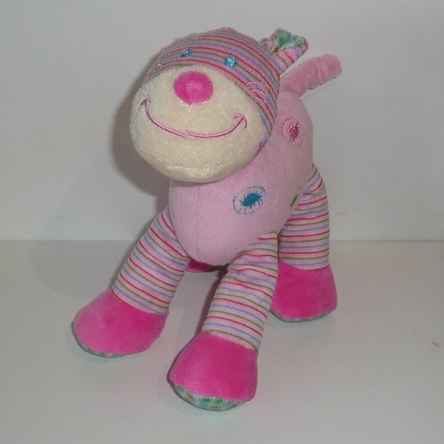 Doudou cheval nicotoy rose - nicotoy,