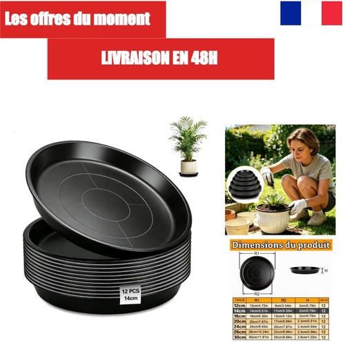 Soucoupes pour plantes 14 - pour,