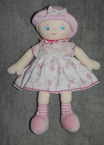 Doudou poupée robe - poupée,