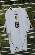 Leeds United Football Shirt Maillot foot 2004 2005 Whyte MacKay Diadora Size XL
