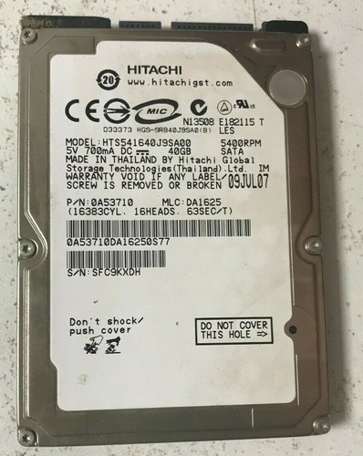 Disque dur sata 40 - dur,
