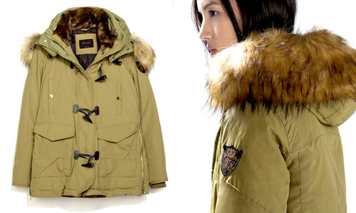 Zara winter jacket duffle - zara,