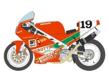DECALS 1/12 DUCATI 888 - TEAM GROTTINI  - #19 -  TARDOZZI 1991 – BS12-049