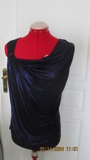 Top violet effet satin