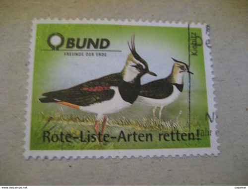 Bund kiebitz affiche - bund, timbre