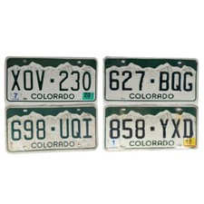 COLORADO : Plaque immatriculation US  30x15cm plate avec relief