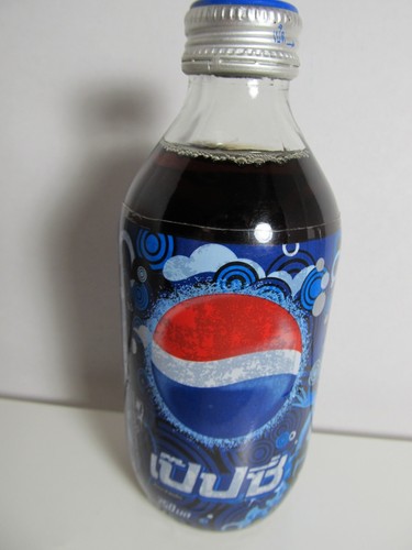 Pepsi glass bottle full - glass, from