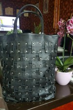 Sac cabas en cuir véritable