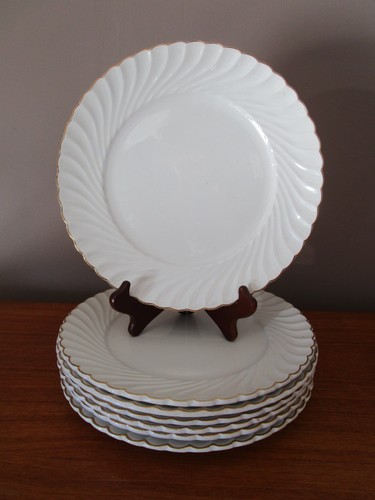 Assiettes plates faïence - 7,