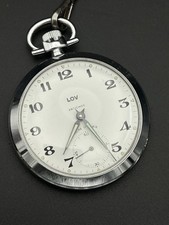 Montre de poche gousset LOV france HP X40 chromée 49mm