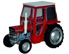 OXFORD DIECAST, MASSEY FERGUSON 135 avec cabine, échelle 1/76, OXF76MF001