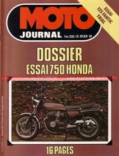 MOTO JOURNAL  335 HONDA CB 750