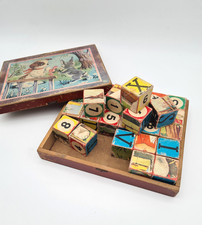 Ancien Jeu de cubes en bois