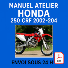 Manuel Atelier Honda CRF 250 2002-2004 Revue Technique Moto Français RMT CD PDF