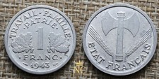 Monnaie France – 1943 – 1