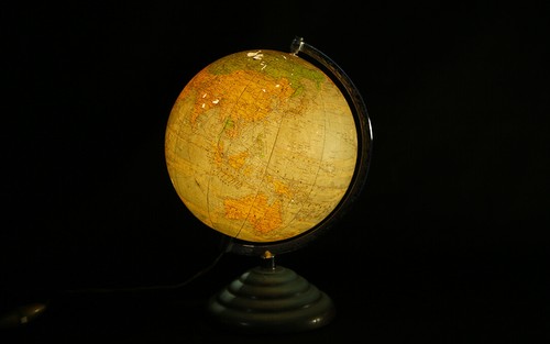 Globe lumineux verre et - globe, lumineux,