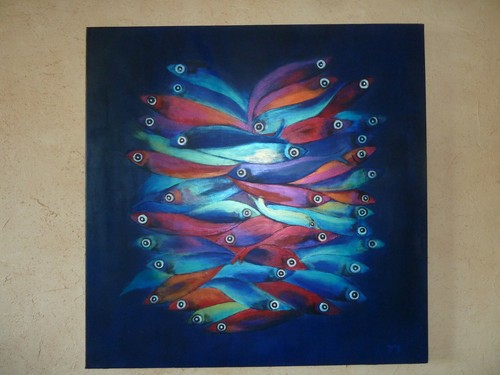 Acrylique sur toile moderne - acrylique,