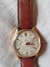 Montre Chronographe Vintage Collection Cauny Prima - Or 18K - Modèle Rare