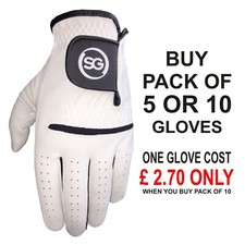 SG Hommes Tous Temps Golf Gants Cabretta Cuir Paume Patch & Pouce Super Affaire