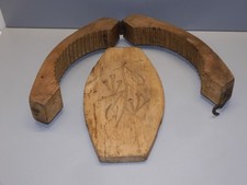 -MOULE A BEURRE ARTICULE en BOIS Ancien jus de grange collection art populaire D