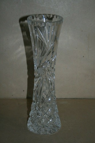 Vase cristal taillé - en,