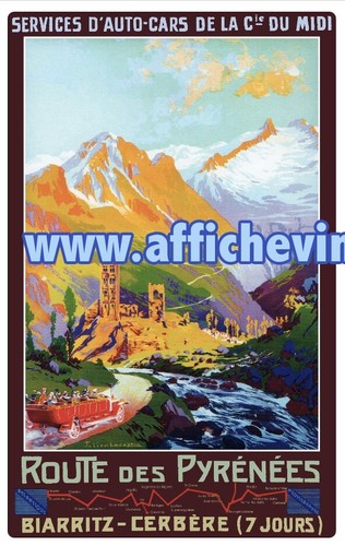 Affiche poster route - affiche,
