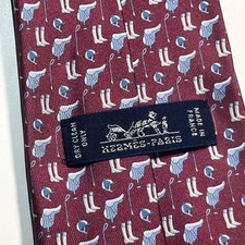 Bottes Hermès cravate motif