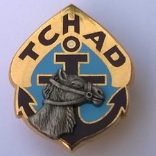 RMT Régiment de Marche du Tchad  petit modéle tête en relief ABP  H 181