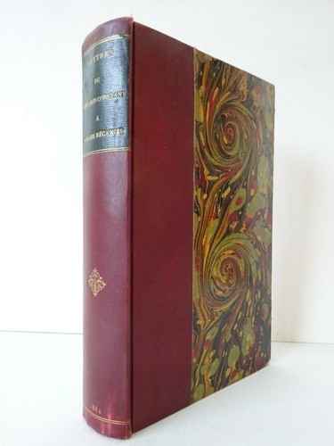 Lettres benjamin constant - benjamin,