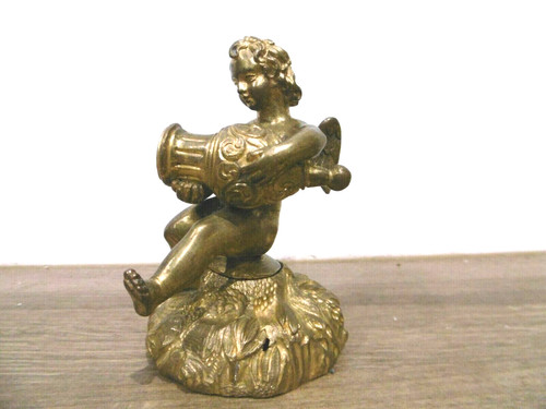 Ancien bronze enfant - enfant, ange