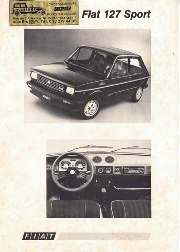Catalogue brochure fiat - fiat, 127
