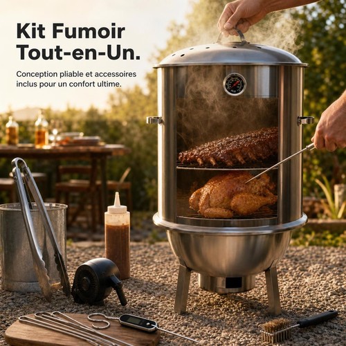 Barbecue charbon pliant fumoir - barbecue,