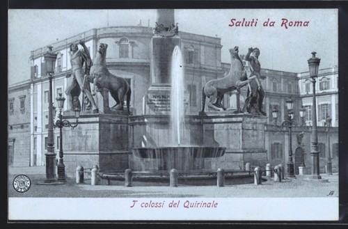 Carte postale roma colossi - roma,, i