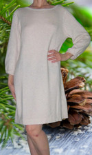 Robe pull H&M blanc brillant 40