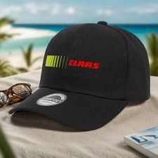 Casquette à visière noir, logo et marque imprimé "CLASS"