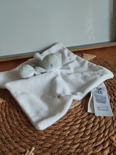 Doudou plat baleines étoiles