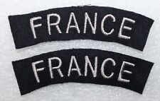 paire d'insigne d'épaule de volontaire Français dans la RAF,FAFL 39/45