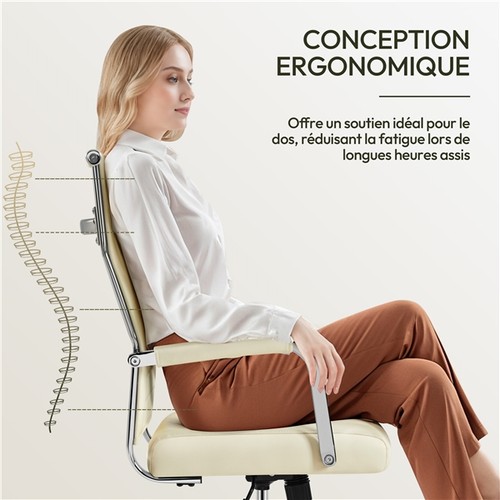 Chaise bureau similicuir - en,
