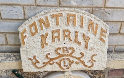 Fronton fontaine murale en - fronton,