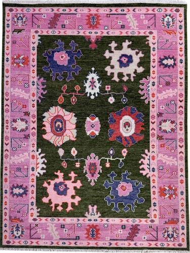 Tapis Oushak noué à la main