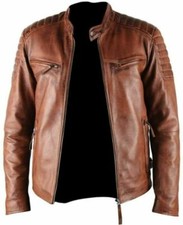 Blouson moto rétro homme