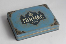 Boîte à Cigarettes tôle Turmac bleu (62943)