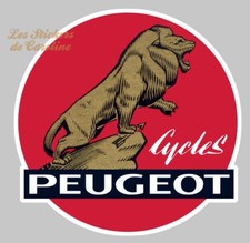 STICKER CYCLES PEUGEOT VINTAGE AUTOCOLLANT LION VELO LOGO 9cm PA127