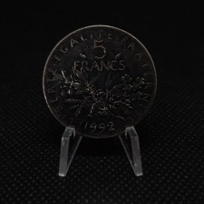 5 francs France 1992 - Semeuse en nickel, SUP,  sous pochette