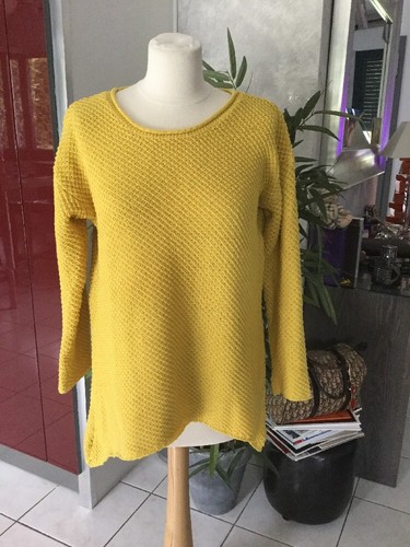 Pull taille moutarde curry - xl, moutarde,curry